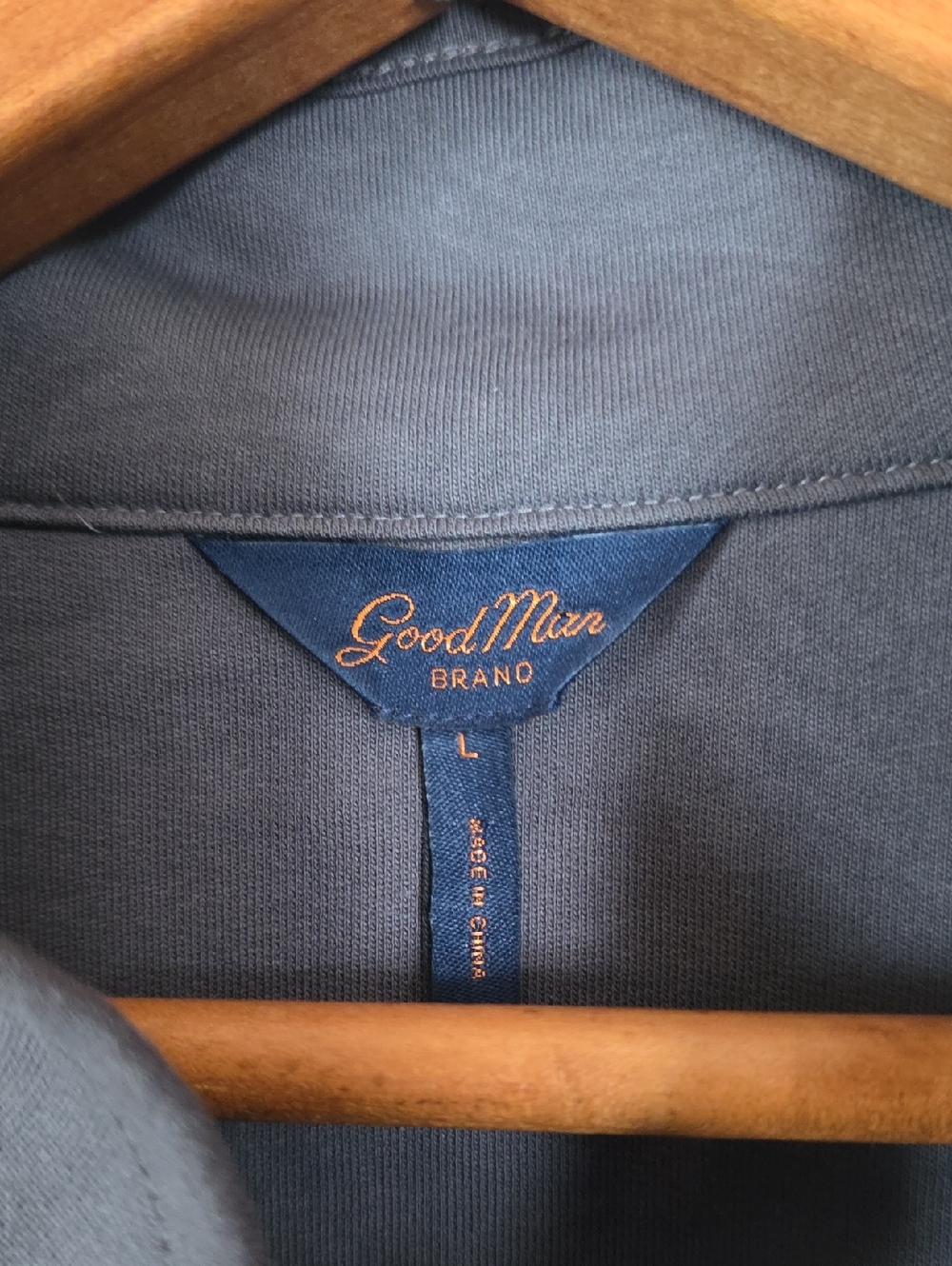 Good Man Brand Large Gray Lightweight Button-Front Jacket - Picture 5 of 9